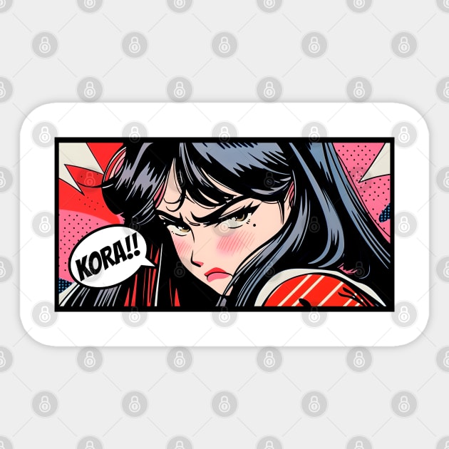 Kora! Strong Anime Girl Manga Panel Sticker by BankaiChu